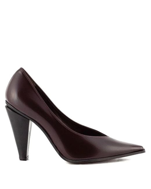 Roberto Festa Brown 80Mm Pointed-Toe Cone-Heel Pumps