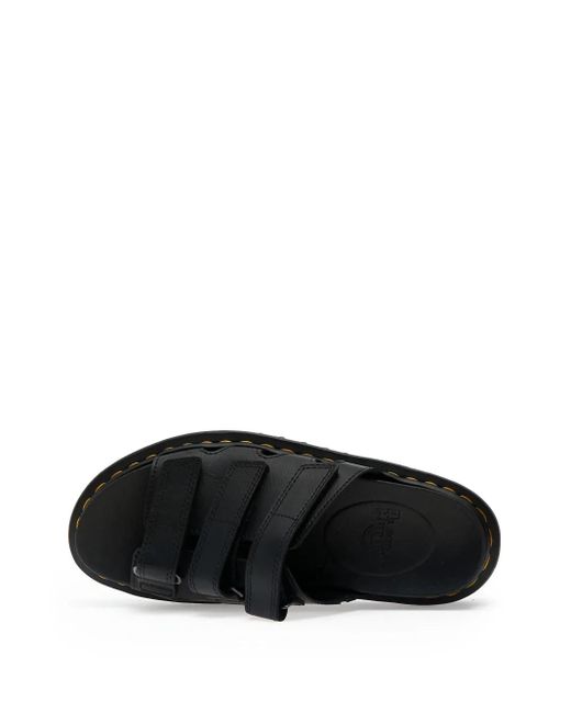 Dr. Martens Black Raine Platform Sandals