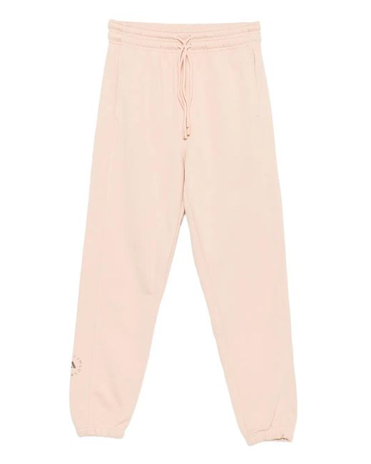 Adidas By Stella McCartney Natural Drawstring-Cuffed Track Pants
