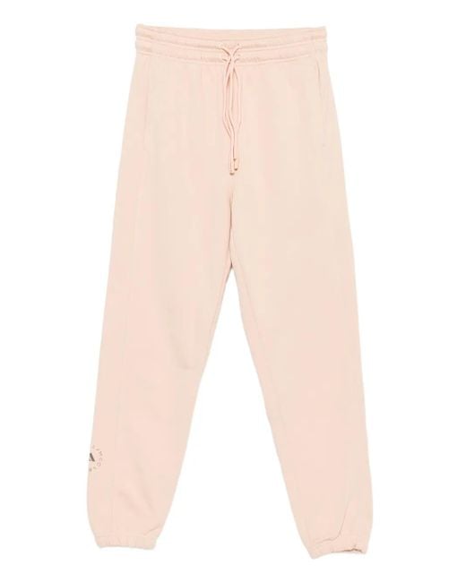 Adidas By Stella McCartney Natural Drawstring-Cuffed Track Pants