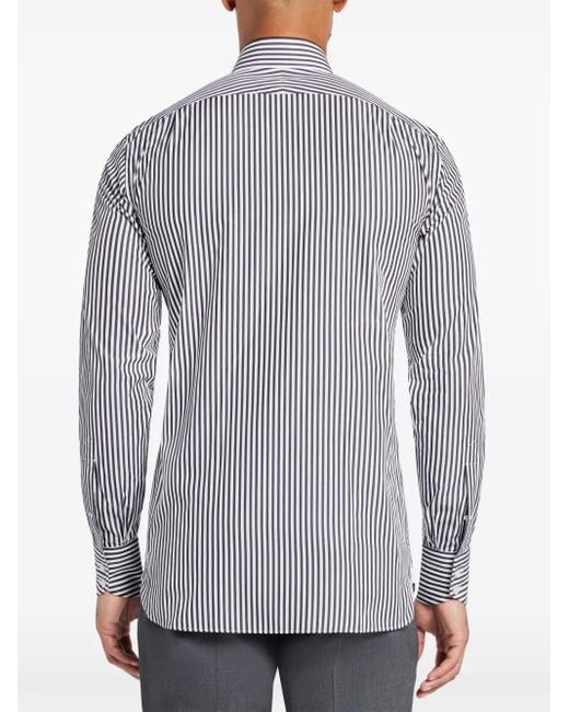 メンズ Tom Ford ストライプ シャツ Blue
