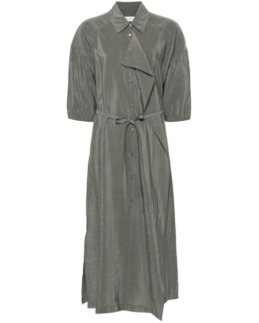 Lemaire Gray Belted Shirt Dress