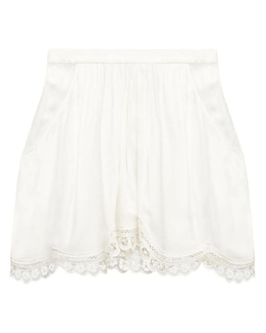 Isabel Marant Francesca Mini-Rok in het White