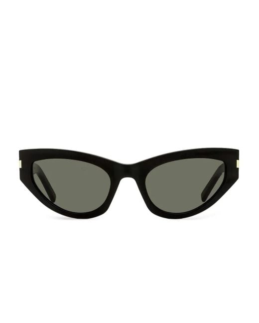 Occhiali Da Sole Sl 214 Grace Cat-Eye di Saint Laurent in Black