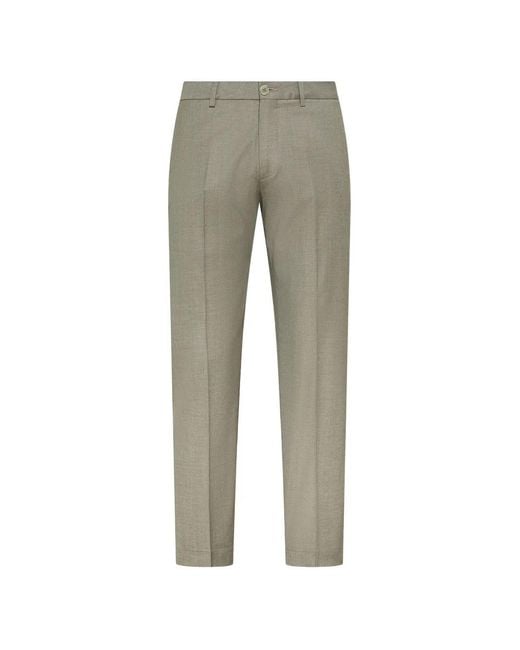 Cruna Gray Button-Fastening Trousers for men