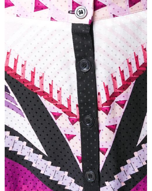 Temperley London Pink Jupe Mi-Longue Évasée Sunrise