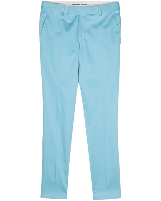 Karl Lagerfeld Blue Tapered-leg Trousers for men