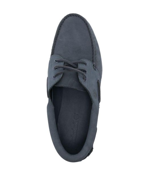 Timberland 3-eye Lug Handsewn Boat Shoes in Gray for Men | Lyst