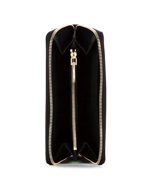 Borbonese Black Logo-Plaque Zip-Around Wallet