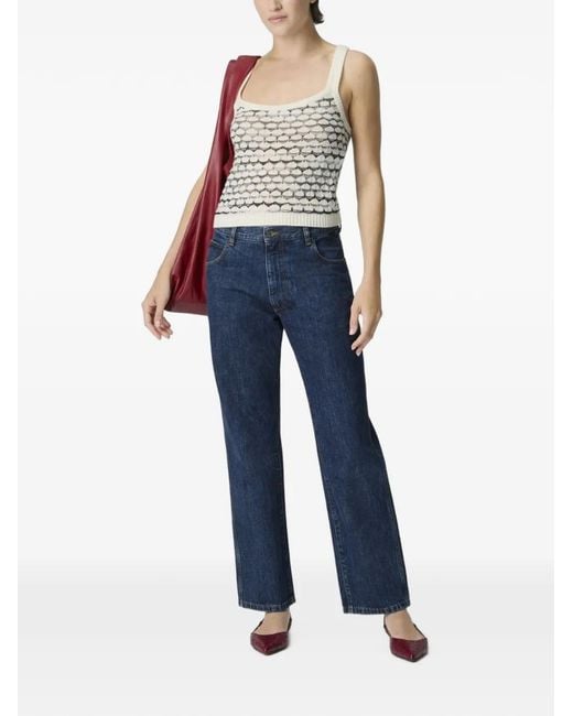 Missoni White Openwork Top