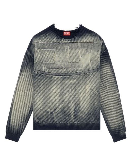 DIESEL Gray K-klever Cotton Sweatshirt for men