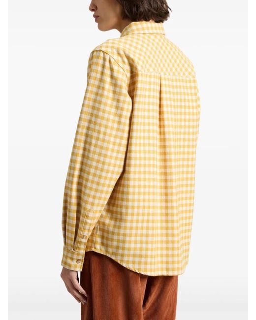 Woolrich Metallic Cotton Plaid Button-Down Flannel Shirt