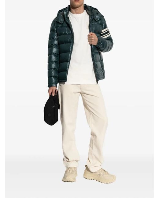 Moncler Green Landre Zip-Up Jacket for men