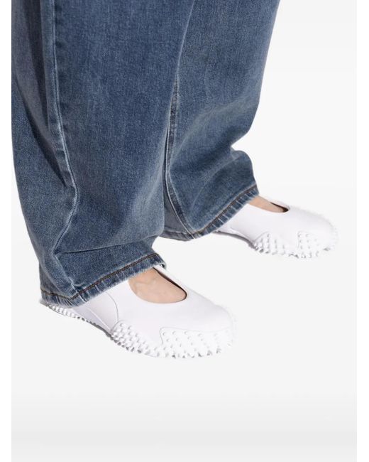PUMA White Mostro Fey Spike-Sole Shoes