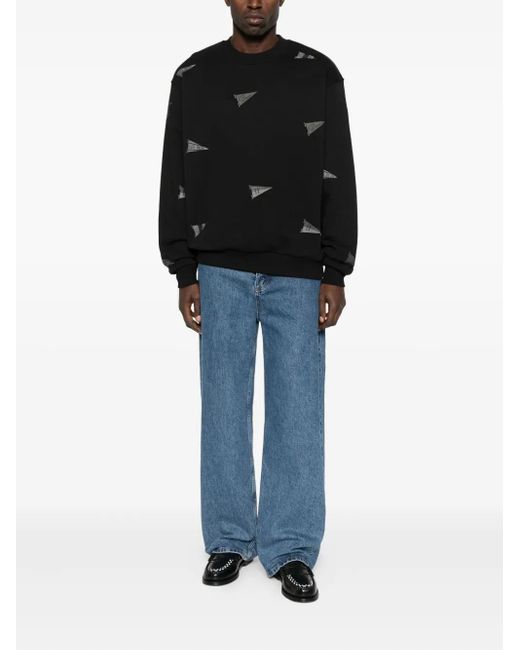 Les Deux Black Flag-Print Sweatshirt for men