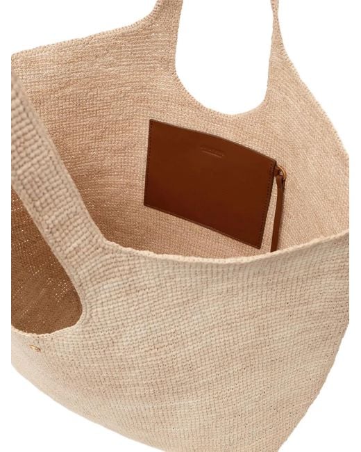 Anine Bing Natural Sac Cabas Lili En Raphia