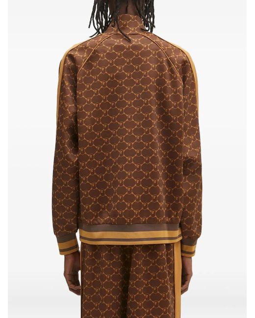 A Bathing Ape Sweater Met Monogram-Patroon En Rits in het Brown voor heren