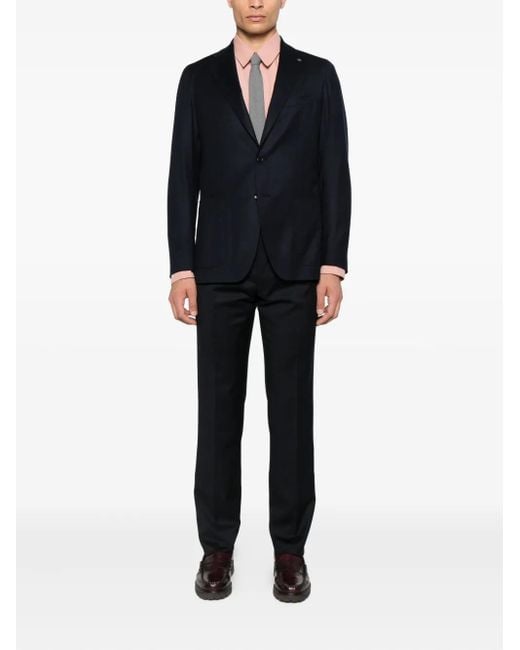 Tagliatore Blue Two-Button Wool Blazer for men
