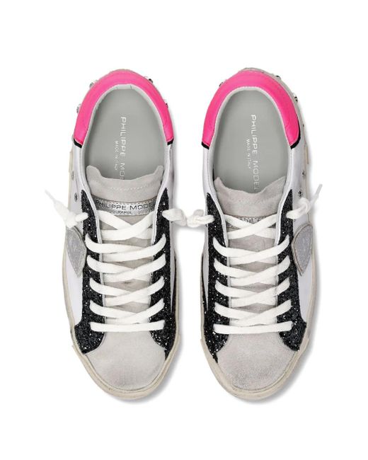 Philippe Model White Prsx Low Sneakers