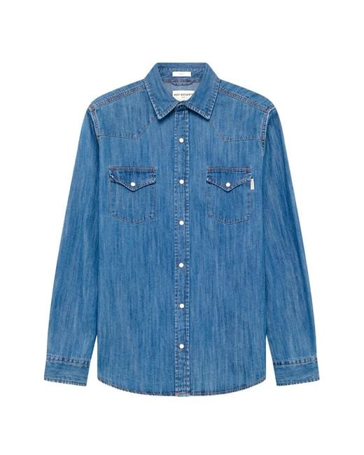 Roy Rogers Blue Martin Denim Shirt for men