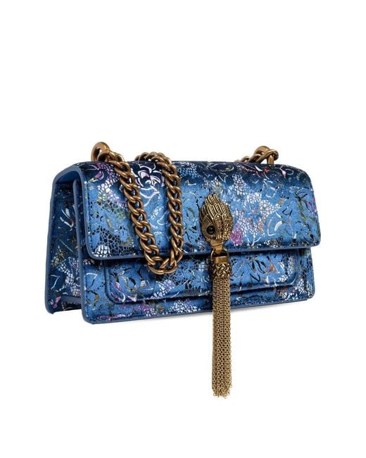 Kurt Geiger Blue Shoreditch Tassel-Detail Shoulder Bag