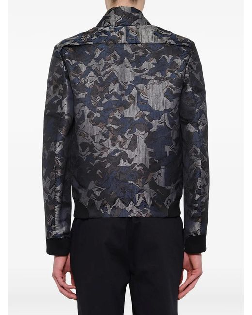 KENZO Blue Veste Bomber À Logo for men