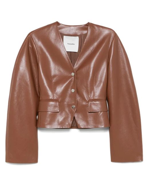 Nanushka Brown Kiyo Jacket