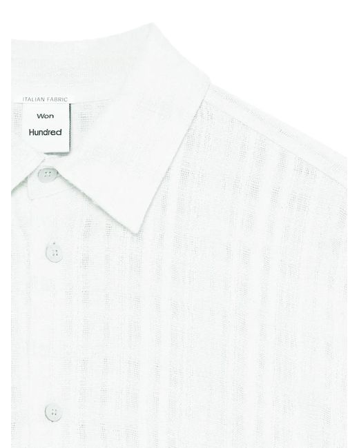 Won Hundred White Daniel Shirt for men