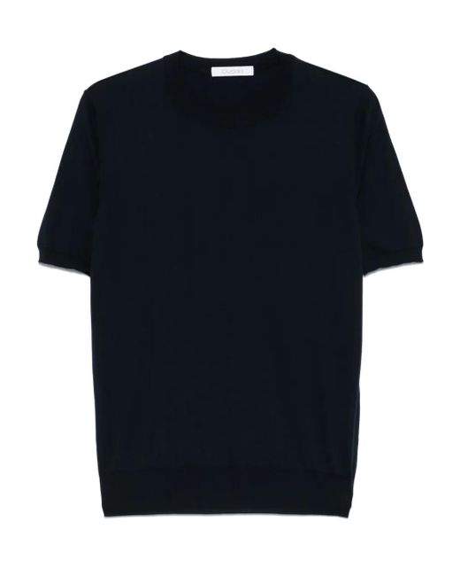 Camiseta de punto fino Cruciani de hombre de color Blue