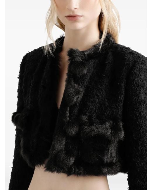 Single-Breasted Mat Jacket Dolce & Gabbana de color Black