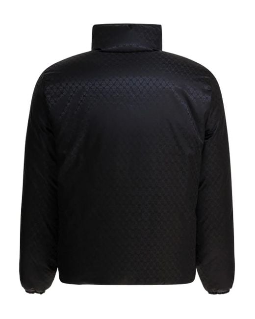 McQueen Black Zip-Up Padded Jacket for men