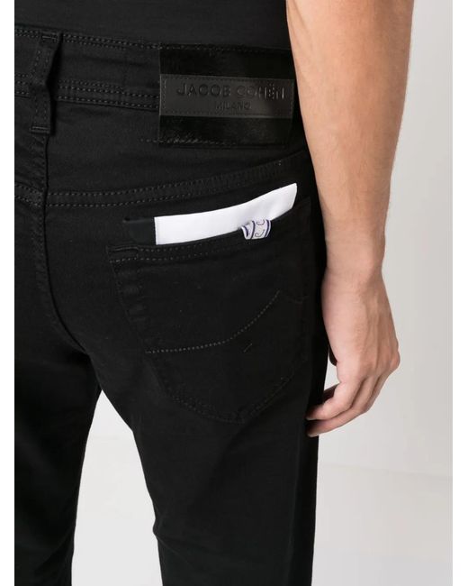 Jacob Cohen Black Nick Slim-Fit Jeans for men