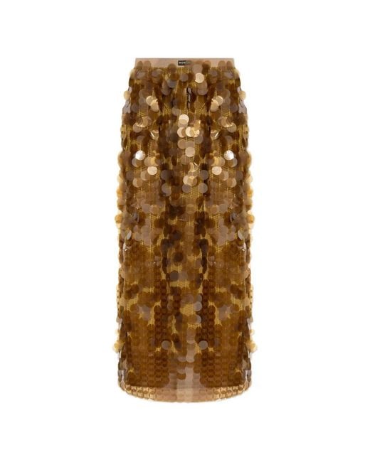 Munthe Natural Sequined Mini Skirt