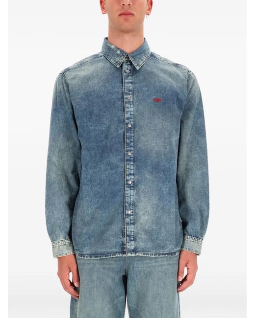 DIESEL メンズ ブルー デニムシャツ 【公式通販】