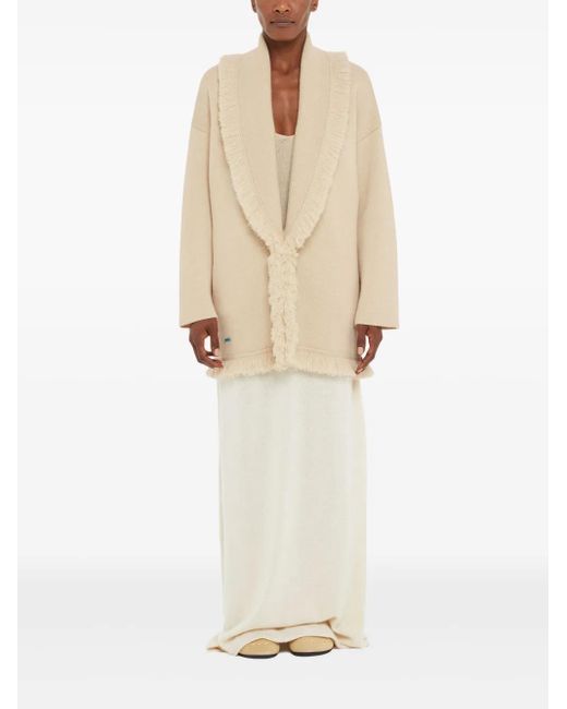 Alanui Natural Finest Single-Breasted Coat