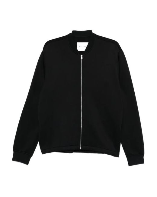 Jil Sander Black Zip-Front Sweatshirt for men