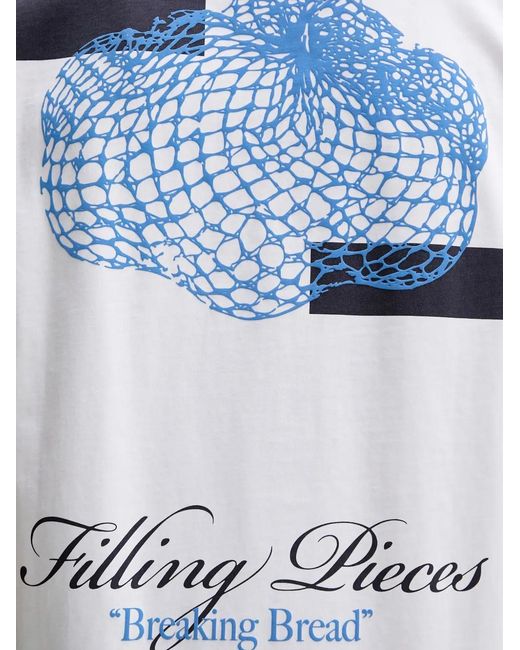 Filling Pieces White Citrus Graphic-Print T-Shirt for men