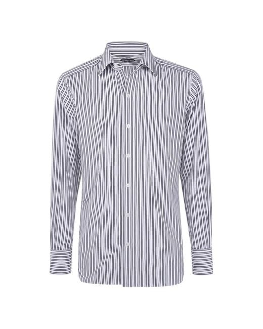 Tom Ford Blue Striped Shirt for men