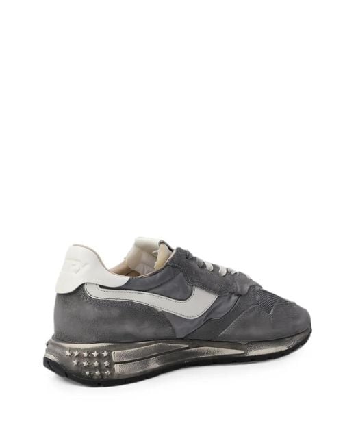 Autry Gray Reelwind Super Vintage Lace-Up Sneakers for men