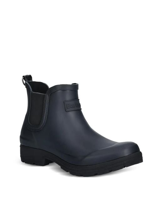 Barbour Blue Elasticated Ankle Boots for men