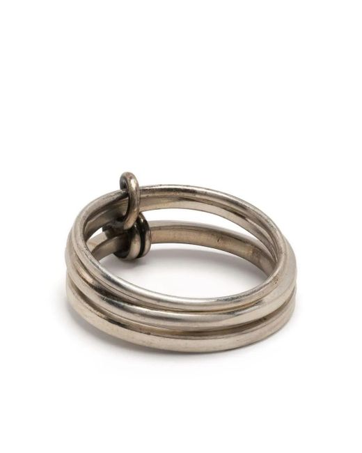 Werkstatt:münchen White Connected Infinity Stackable Ring