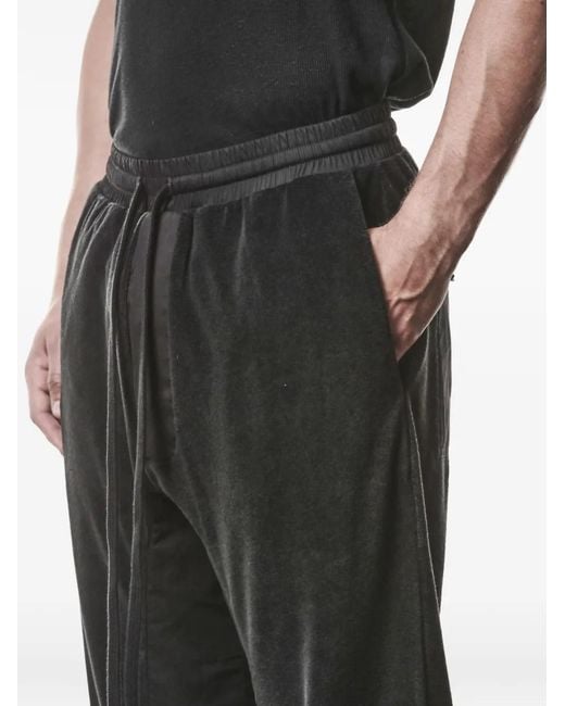 Thom Krom Black Drawstring Pockets Track Pants for men