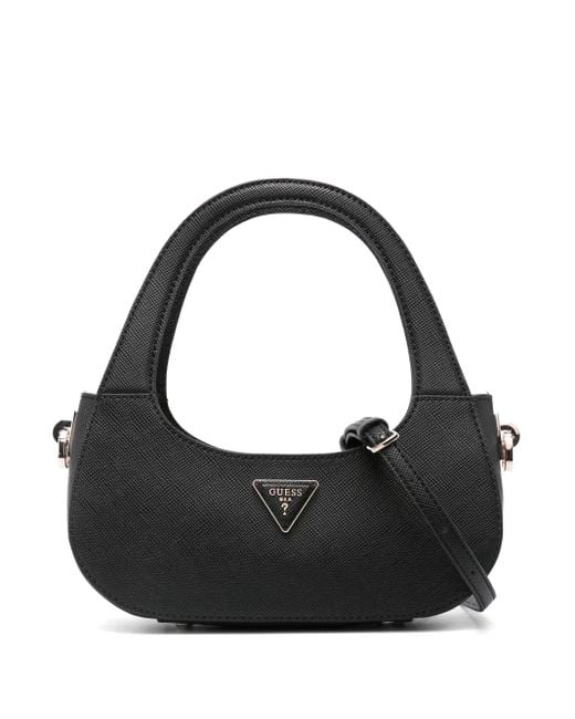 Guess Black Handtasche Mit Logo-Schild