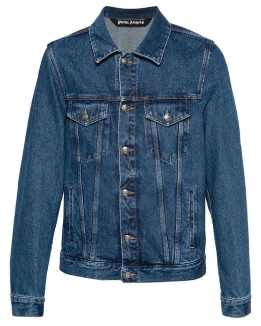 Palm Angels Blue Jackets for men