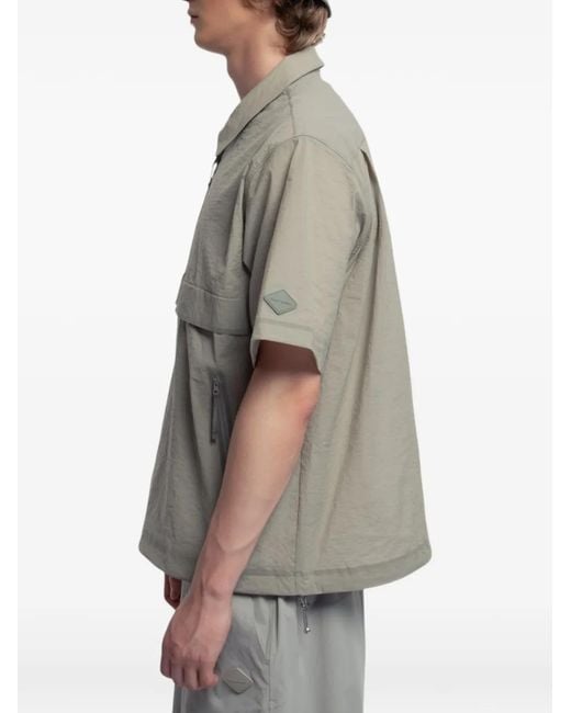 Spoonyard Gray Half-Zip Short-Sleeve Polo Shirt