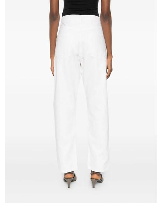 Agolde Jeans Met Vijf Zakken in het White