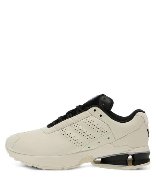 Y-3 White A3 Control Lace-Up Sneakers
