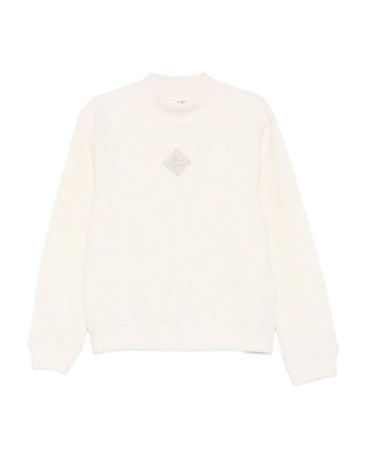 Casablanca White Sweat À Détails De Coutures for men