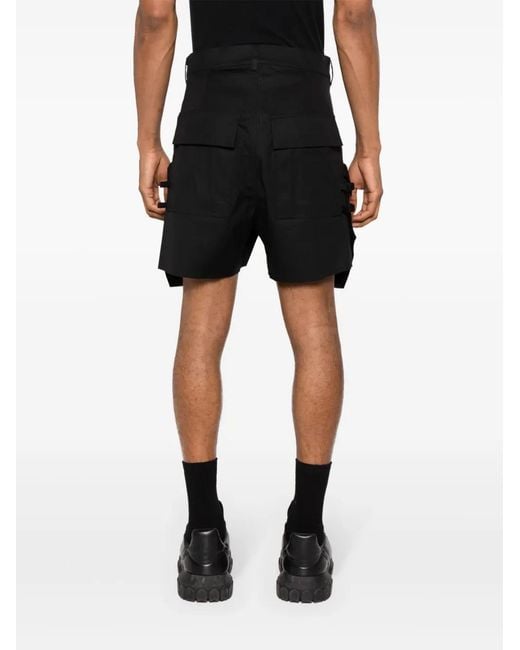 Rick Owens Black ‘Stefan’ Shorts for men
