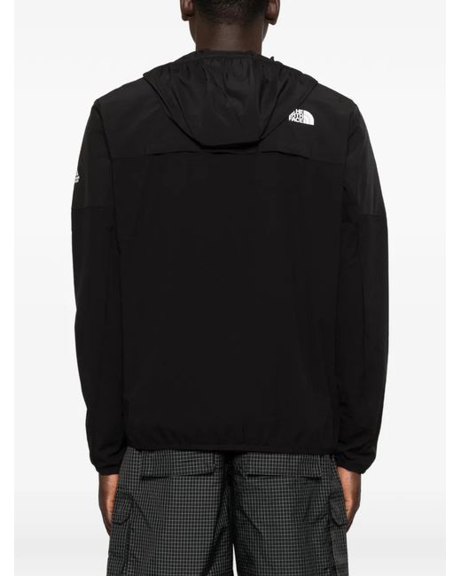 The North Face Black Logo-Print Hooded Jacket for men